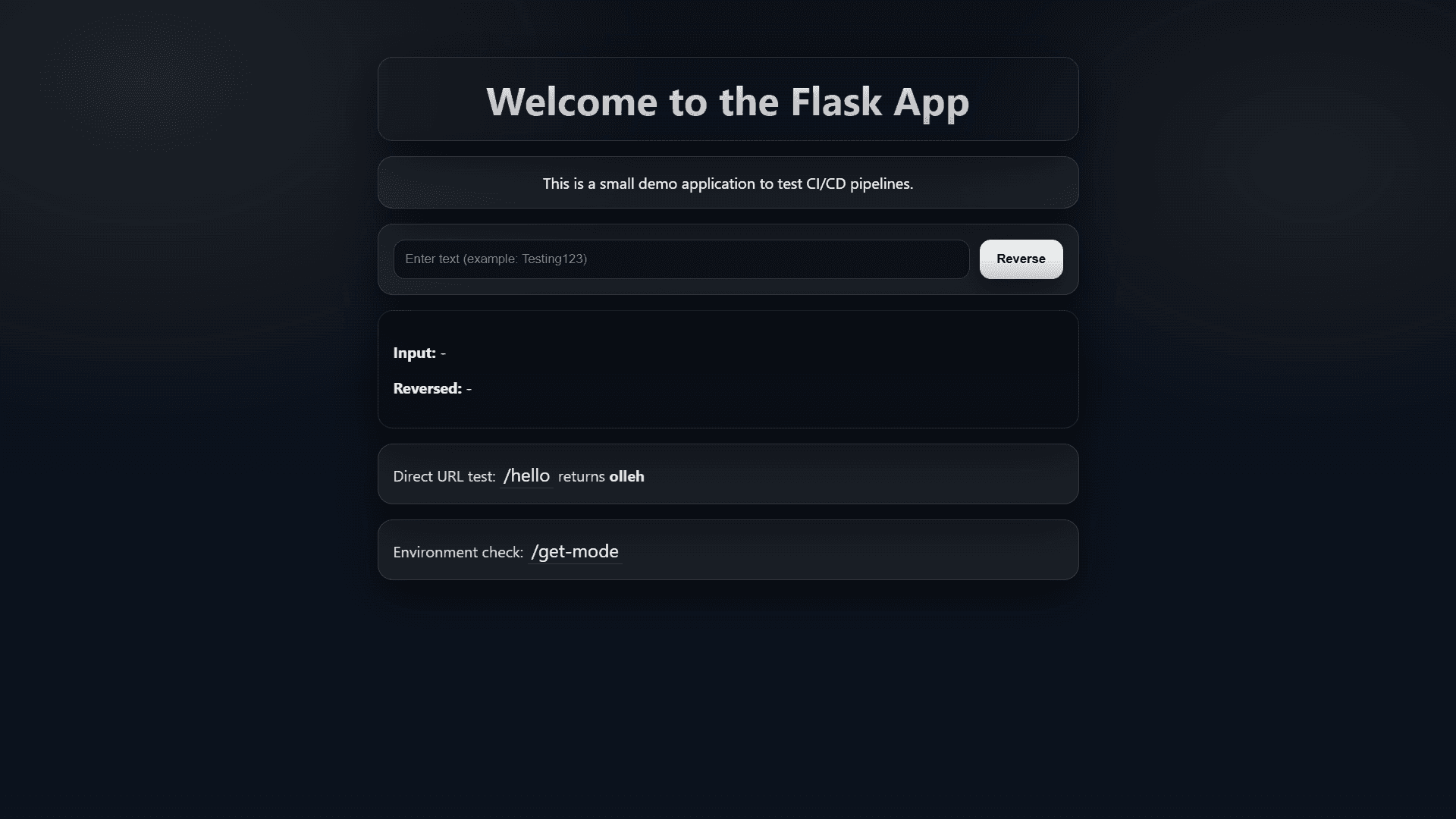 CI/CD Pipeline Testing